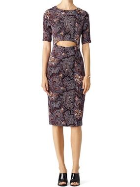 SUNO Purple Paisley Two-Piece Midi Skirt Set